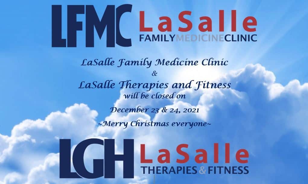 LFMC & LT&F closed for Christmas Holidays