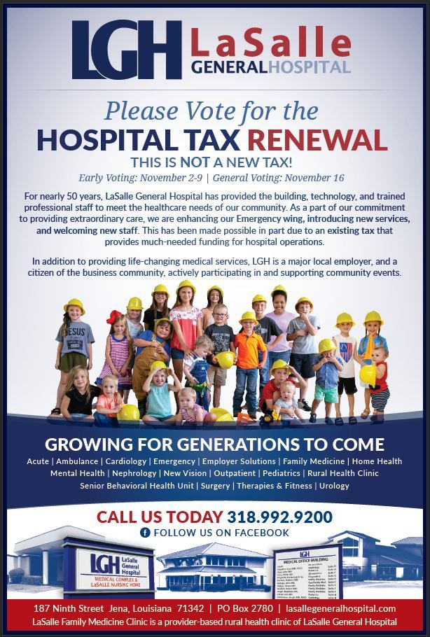Please vote YES on the Hospital Tax - RENEWAL