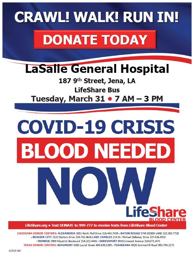 Please donate blood at LGH!