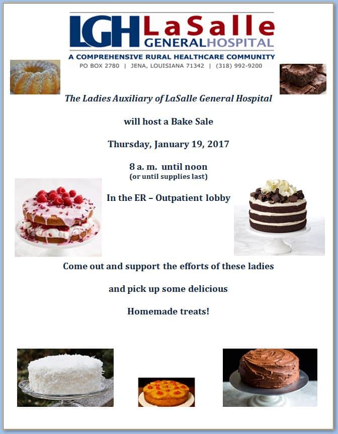 Bake Sale Announced...