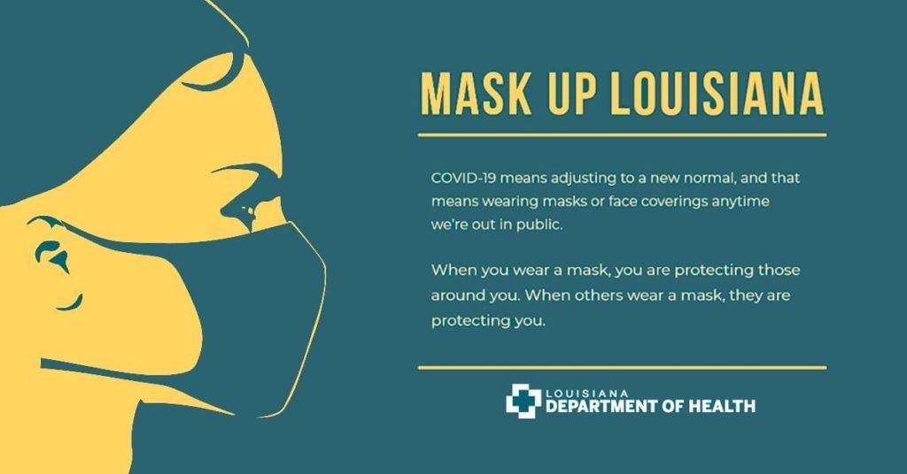 Mask Up Louisiana ~ from LA Department of Health