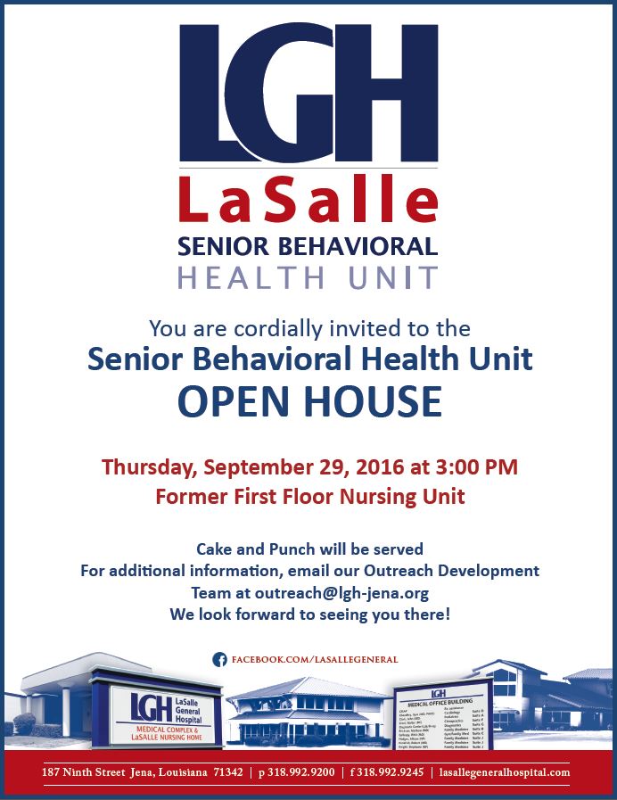 LGH Lasalle Behavioral Health Unit Open House